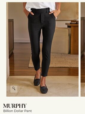 Frank & Eileen Murphy Ankle Crop Pants - Black